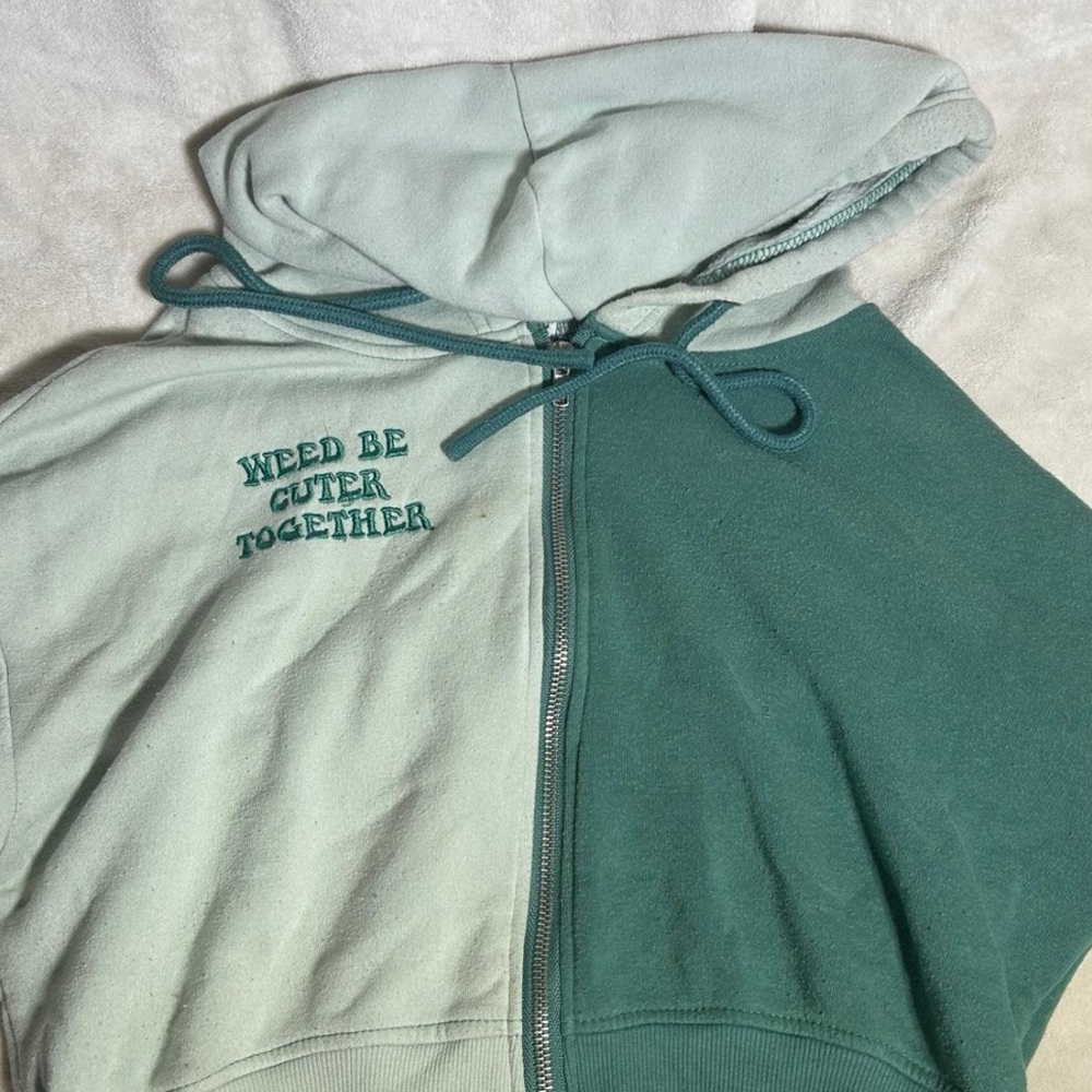 Rue21 two toned Green Hoodie